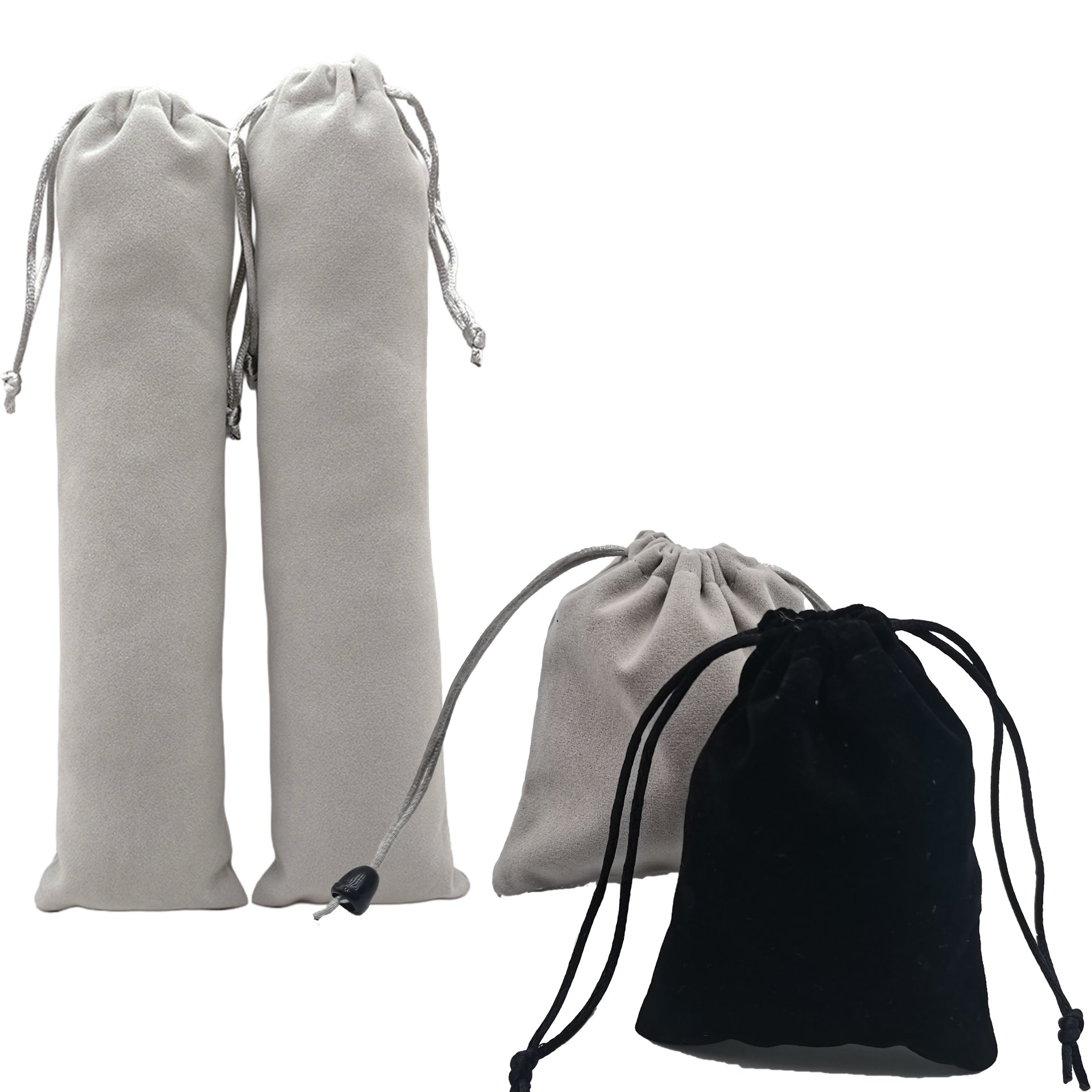 Flocked Drawstring Bag